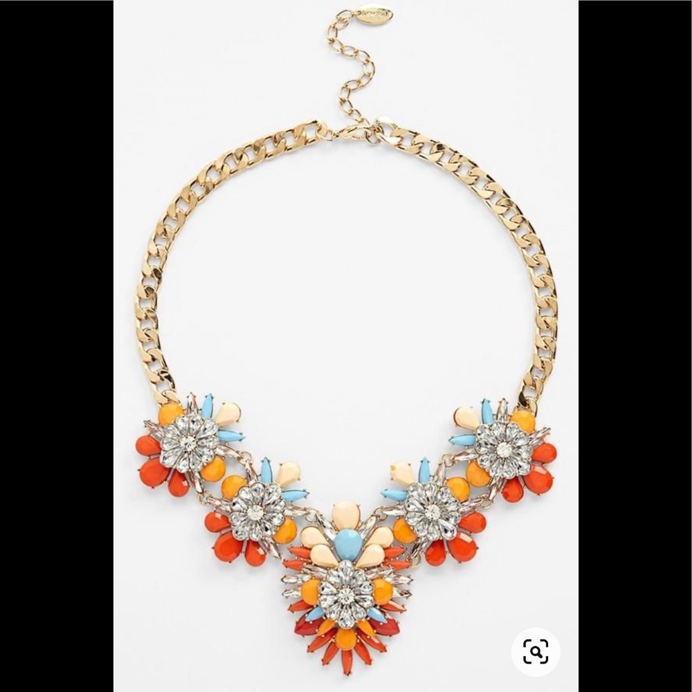 Cara Stone & Crystal Bib Necklace